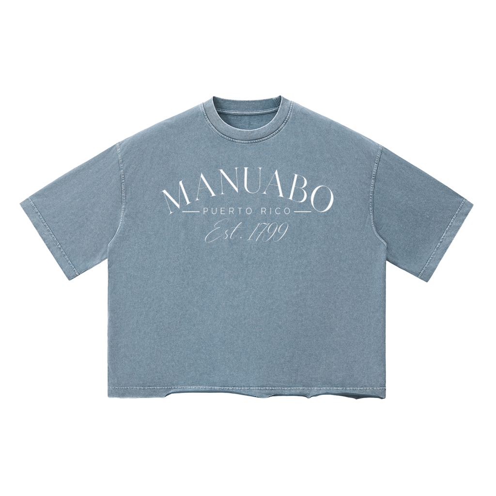 Manuabo Unisex Vintage Wash Boxy T-Shirt